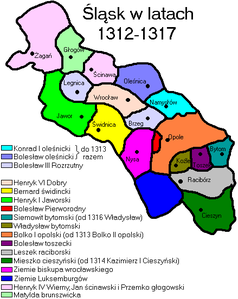 Ducato di Oels - Localizzazione