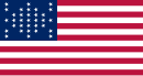 Fort Sumter flag with stars in diamond pattern