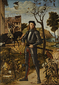 Young Knight in a Landscape, by Vittore Carpaccio