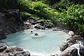 登山道脇の一本松温泉