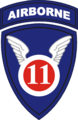 Request: Redraw as SVG. Taken by: Arnaud.ramey New file: 11th Airborne Division.patch.svg