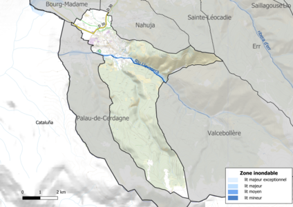 Carte des zones inondables.