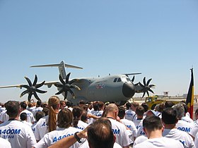 La présentation du 1er A400M à Séville en 2008.