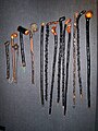 Various assorted shillelagh (club).