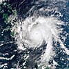 Satellite image of Typhoon Bopha