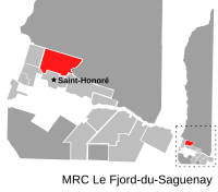 Location of Saint-David-de-Falardeau