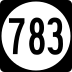 State Route 783 marker