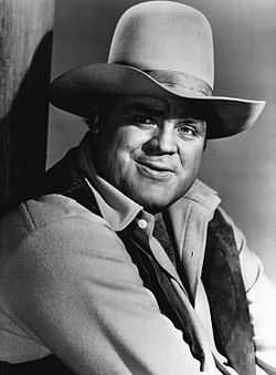 Dan Blocker i Bröderna Cartwright 1966.