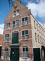 A street view of a building in Edam.