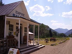 L'Empire Saloon di Custer, Idaho. Costruito nel 1900 circa.