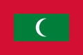 Flag of Maldives with its red bordure
