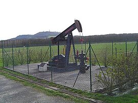 A pumpjack in Forcelles Saint-Gorgon