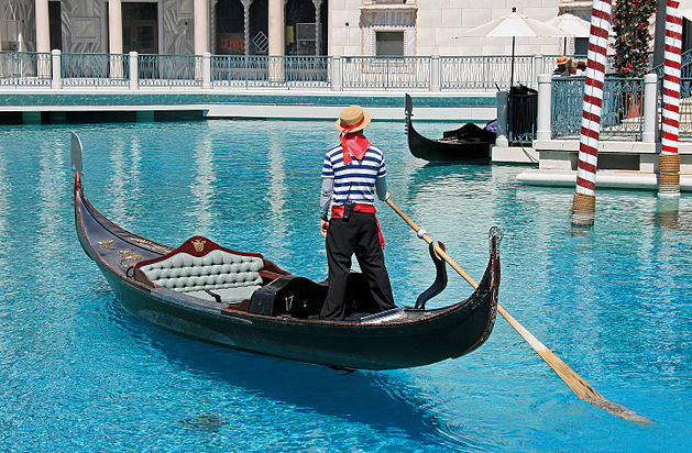 Gondolier, à l'Hotel & Casino "The Venetian" à Las Vegas