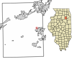 Location of Carbon Hill in Grundy County, Illinois