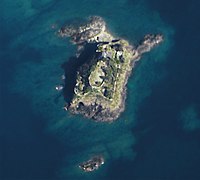 Île du Guesclin, vue du ciel