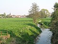 Village et la Trouille vus depuis le pont de la route d'Harveng