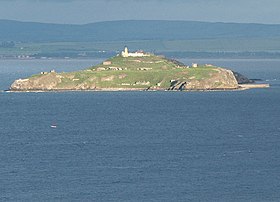 Inchkeith vue depuis Kinghorn.