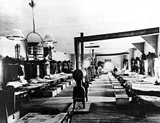 Barracks interior, Fort Townsend, WA, ca 1885