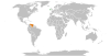 Location map for Ireland and Venezuela.