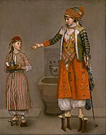 A Turkish Lady and her Servant, 1750, oil on canvas