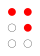 ⠙ (braille pattern dots-145)