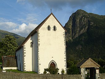 Front of church