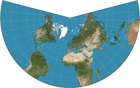Lambert conformal conic projection, by Strebe