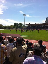 Vue d'un match au stade en 2013.