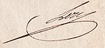 Signature de François Joseph d’Estienne de Chaussegros de Léry