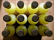 Bottles of limoncello