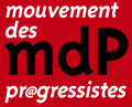 Logo du Mouvement des progressistes de 2014 à 2016.