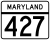 Maryland Route 427 marker