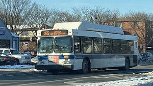 A bus en route to Jamaica, Queens.