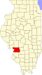 State map highlighting Madison County