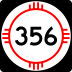 State Road 356 marker