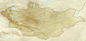 Map showing the location of Gobi Gurvansaikhan National Park