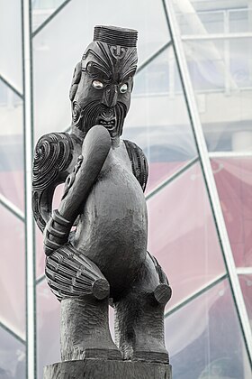 Sculpture située à l'Eden Park, stade de la ville d'Auckland en Nouvelle-Zélande.