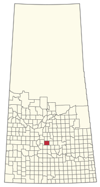 Location of the RM of McCraney No. 282 in Saskatchewan