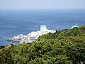 道の駅伊方きらら館の屋上から見える伊方原発