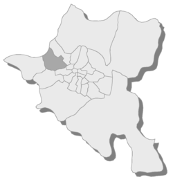 Location of Lyulin in Sofia