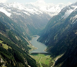 Blick auf den Stausee Richtung Südost