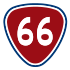 Provincial Highway 66 shield}}