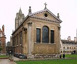 Pembroke College, the Chapel with Hitcham's Cloister