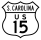 U.S. Highway 15 Alternate marker