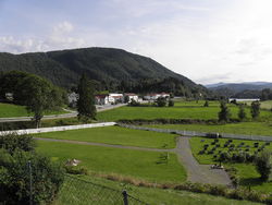 View of Uggdal showing the administrative buildings and others