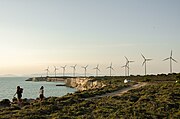 Parque eólico en la isla de Gökçeada, provincia de Çanakkale