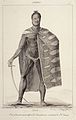 Ooro, One of the Principal Officers of Kamehameha II, pen and ink wash over graphite, 1819, Honolulu Museum of Art