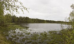 Ämmänarkku retkeilyreitin varrelta nähtynä