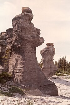 Monolithes sur l’île Niapiskau