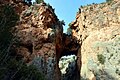 Puente Natural de Fonseca sobre el río Ebrón en Tormón (Teruel), 2017.